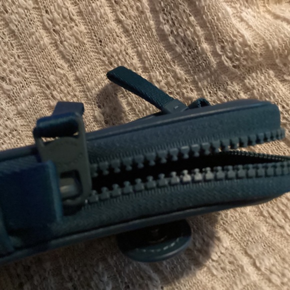 Coach Teal Blue Leather Hybrid Pouch Belt Bag Unisex - Picture 9 of 10